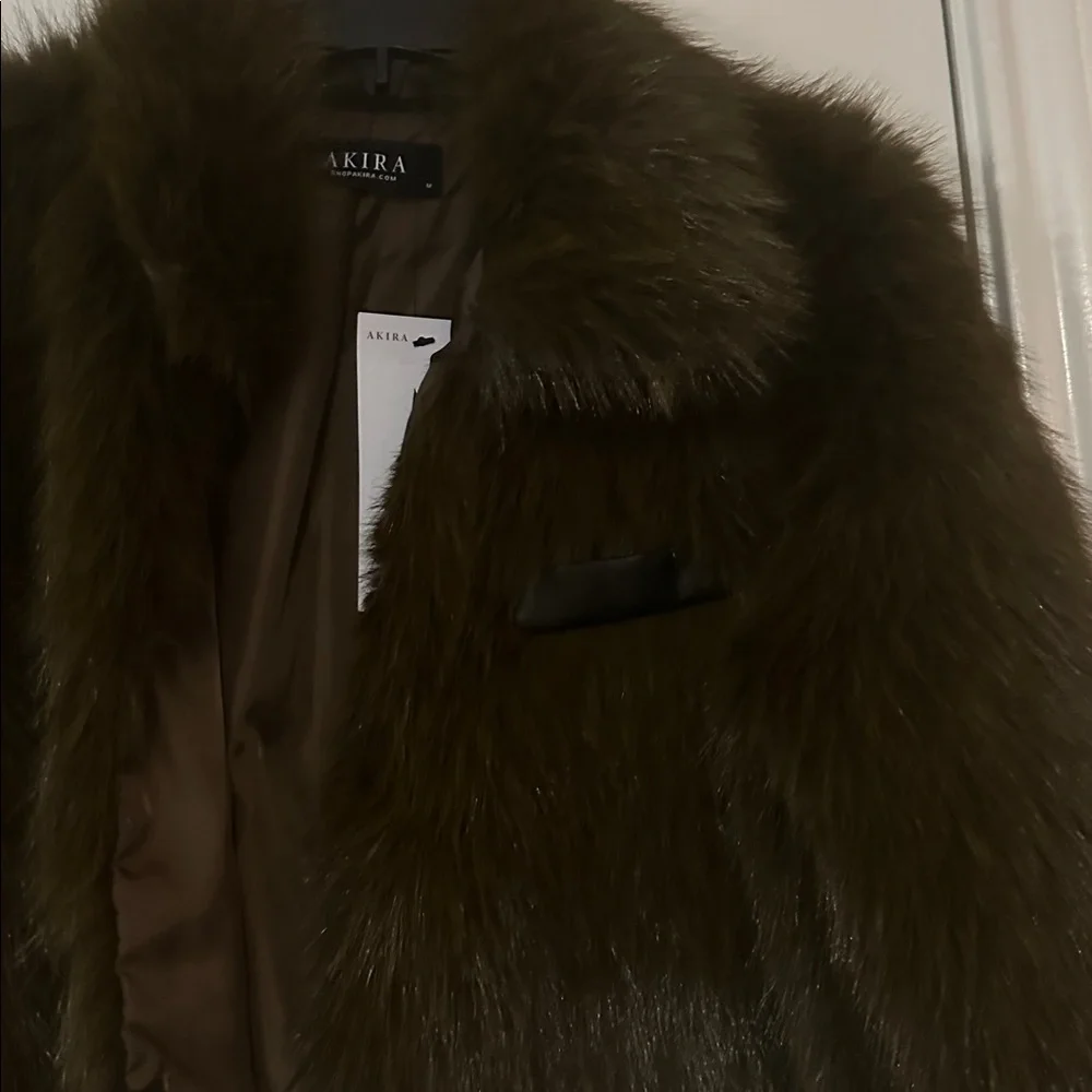Akira fur jacket- Rich Brown - Picture 2 of 7